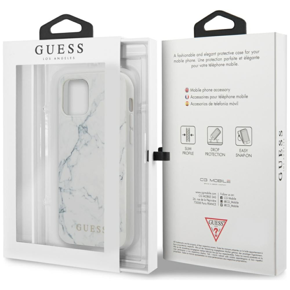 Guess Marble Case for iPhone 12 mini 5.4" - White_10