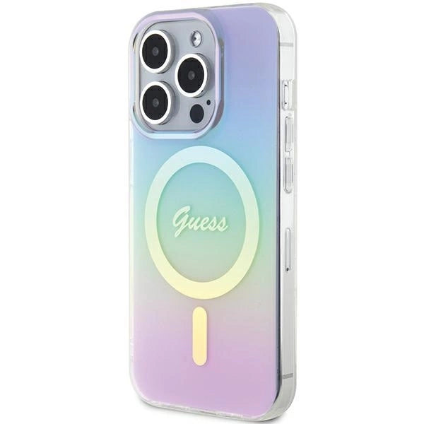 Guess GUHMP15XHITSU iPhone 15 Pro Max 6.7" purple/purple hardcase IML Iridescent MagSafe_1