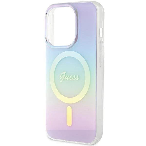 Guess GUHMP15XHITSU iPhone 15 Pro Max 6.7" purple/purple hardcase IML Iridescent MagSafe_5