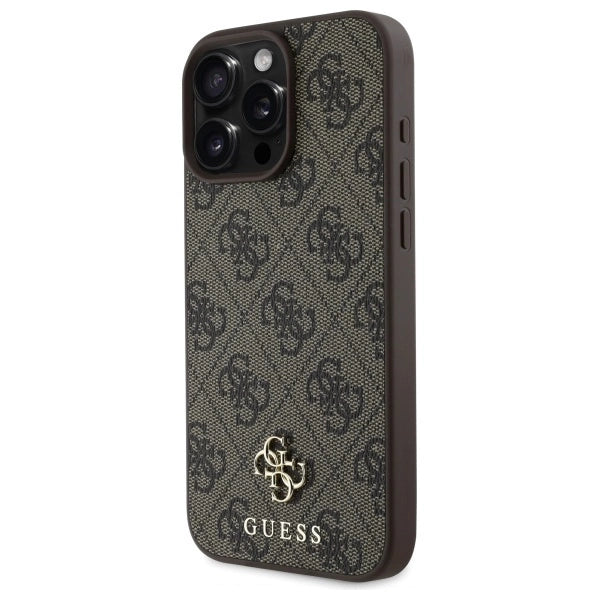 Guess GUHMP16XP4SM4MW iPhone 16 Pro Max 6.9" brown/brown hardcase 4G Small Classic MagSafe_1