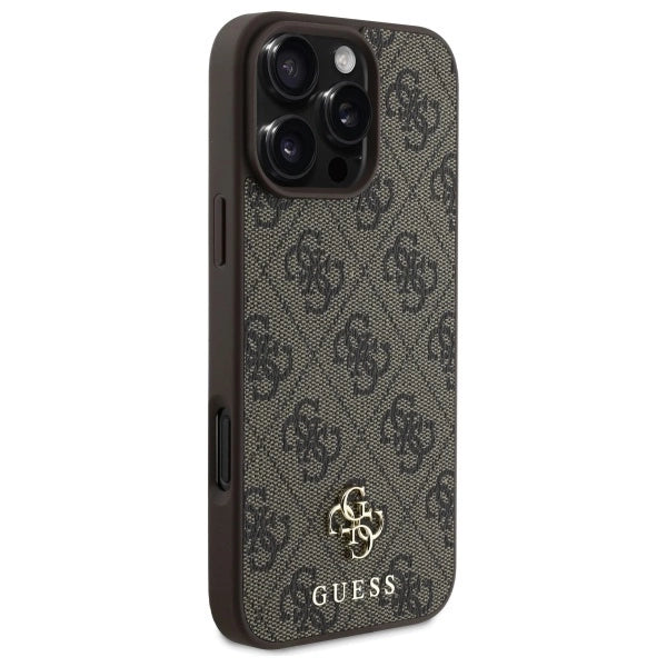 Guess GUHMP16XP4SM4MW iPhone 16 Pro Max 6.9" brown/brown hardcase 4G Small Classic MagSafe_3