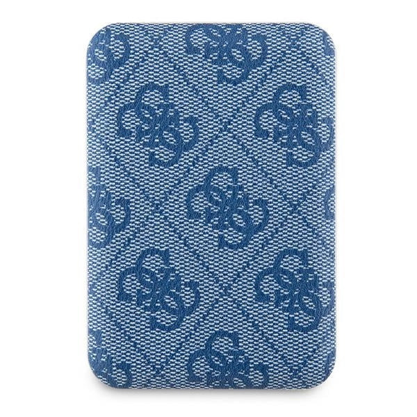 Guess Powerbank inductive 15W GUPB5FP4EMGB 5000mAh blue/blue 4G Leather Metal Logo MagSafe_1