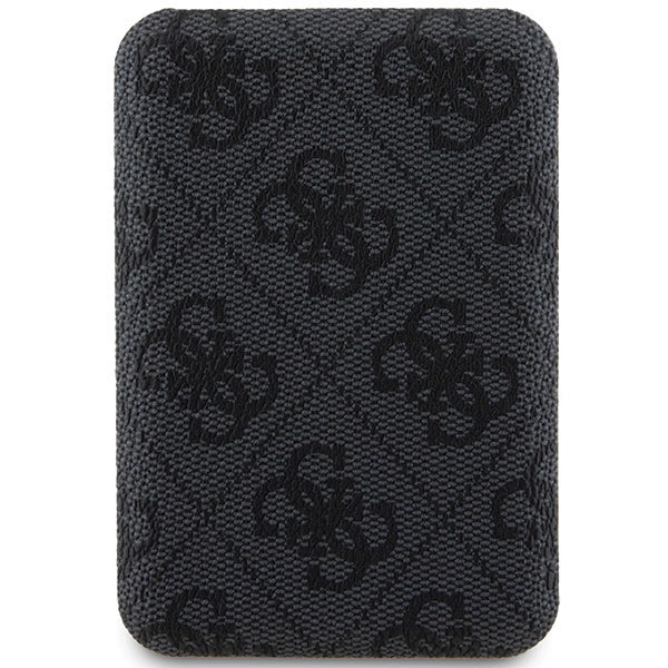 Guess Powerbank inductive 15W GUPB5FP4EMGK 5000mAh black/black 4G Leather Metal Logo MagSafe_1