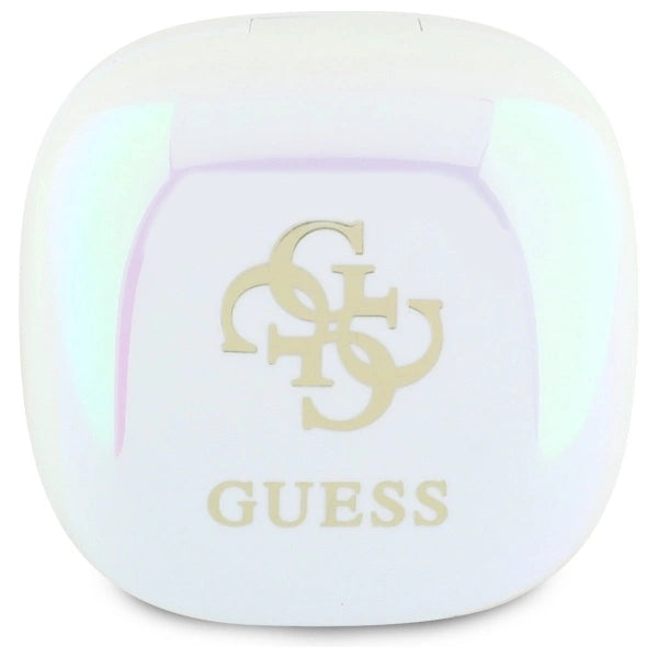 Guess Bluetooth headphones GUTWSJ144ESH TWS + docking station white/white Iridescent 4G Printed Logo_2