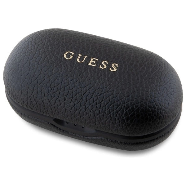 Guess Bluetooth headphones GUTWSPGTSPSK TWS + docking station black/black Grained Classic Logo_1
