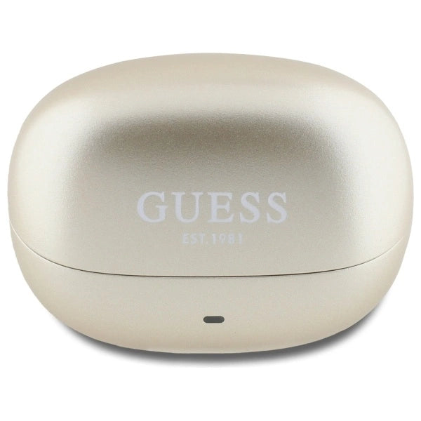 Guess Bluetooth headphones GUTWST88MCTGD TWS + docking station gold/gold Capsule Printed Logo_1
