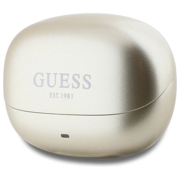 Guess Bluetooth headphones GUTWST88MCTGD TWS + docking station gold/gold Capsule Printed Logo_2