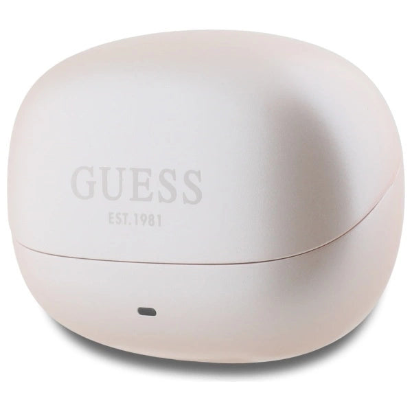 Guess Bluetooth Headphones GUTWST88MCTGP TWS + Docking Station Pink Capsule Printed Logo_2