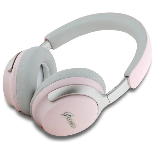 Guess Bluetooth ANC/ENC Headphones GUBHC22PSBCSMP Pink DB Metal Script Logo_1