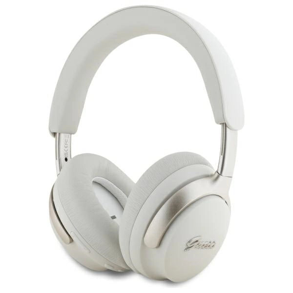 Guess Bluetooth ANC Headphones GUBHC22PSFCSME Beige/Beige Metal Script Logo_0