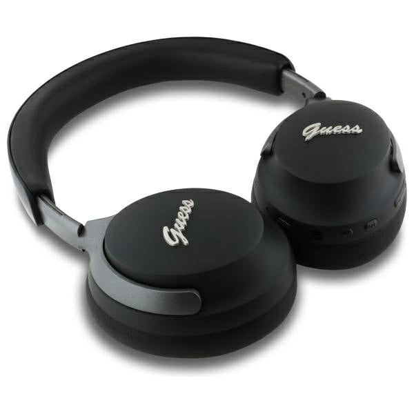 Guess Bluetooth ANC Headphones GUBHC22PSFCSMK Black Metal Script Logo_3