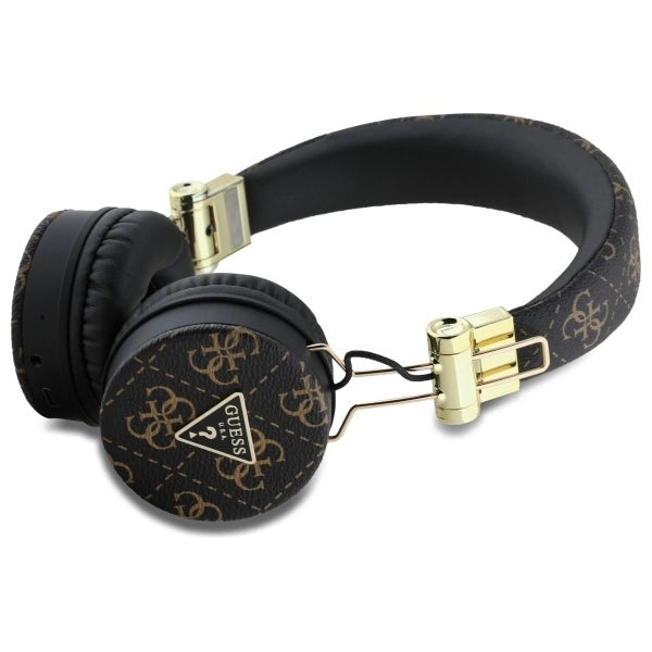 Guess Bluetooth ENC GUBH70E4PTMK on-ear headphones black/black 4G Triangle Round Shape_1