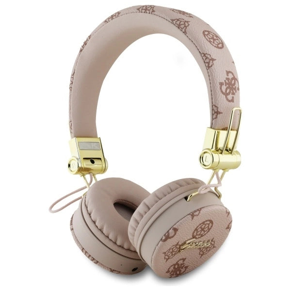 Guess Bluetooth ENC GUBH70EPOSMW Brown/Brown Peony Script Round Shape Headphones_0