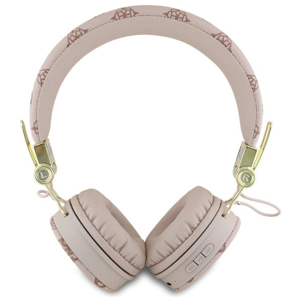 Guess Bluetooth ENC GUBH70EPOSMW Brown/Brown Peony Script Round Shape Headphones_2