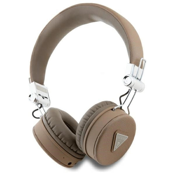 Guess Bluetooth ENC GUBH70PGTSPSW Brown Grained Classic Round Shape Headphones_0