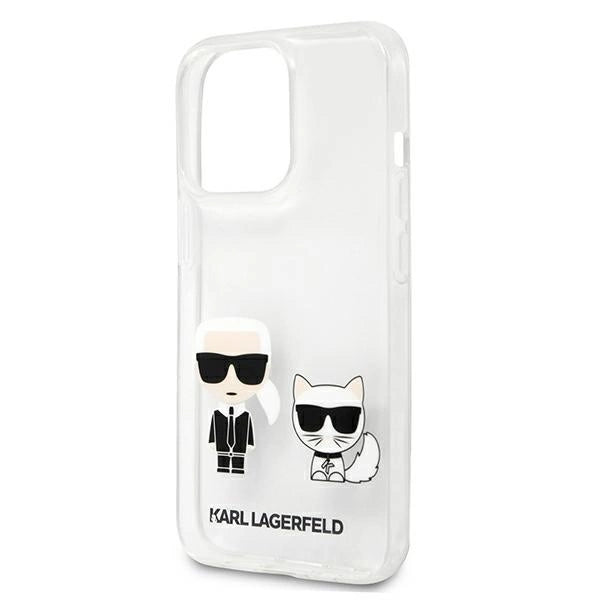 Karl Lagerfeld Karl & Choupette Case for iPhone 13 Pro Max 6.7" - Transparent_5