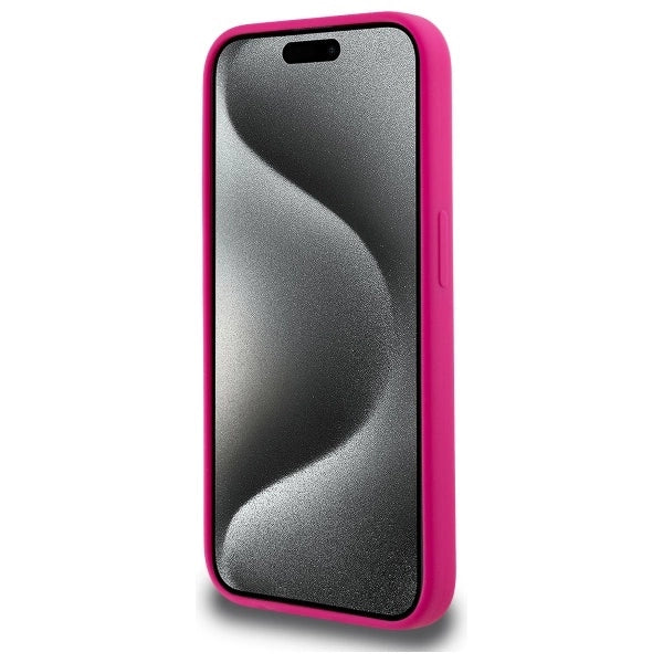 Karl Lagerfeld KLHMP15LSKHPPPLF iPhone 15 Pro 6.1" fuchsia/fuschia hardcase Silicone Karl Head Print MagSafe_4