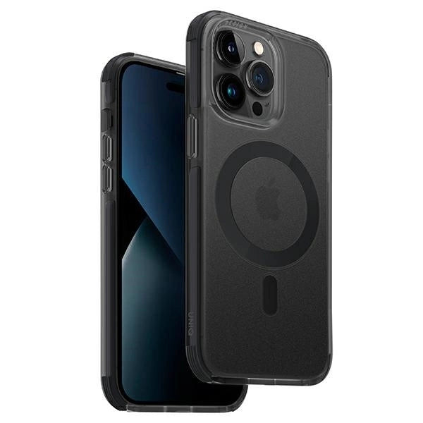 Uniq Combat iPhone 14 Pro 6.1" case Magclick Charging black/concrete charcoal_0