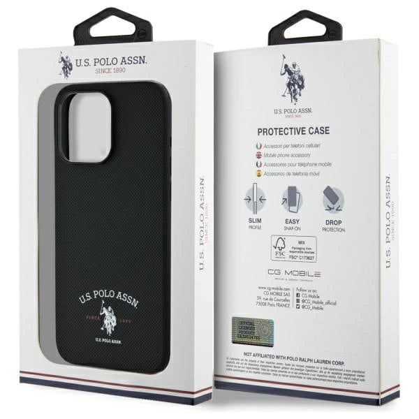 US Polo USHCP15XPARK iPhone 15 Pro Max 6.7" black/black Printed DH Logo_7