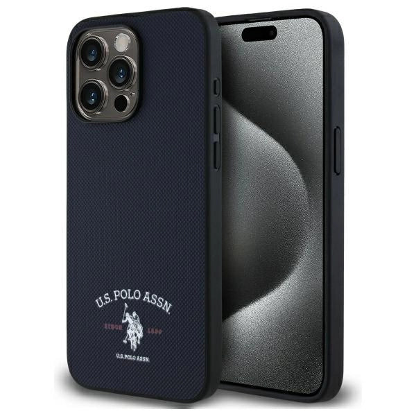 US Polo USHCP15XPARV iPhone 15 Pro Max 6.7" Navy Printed DH Logo_0