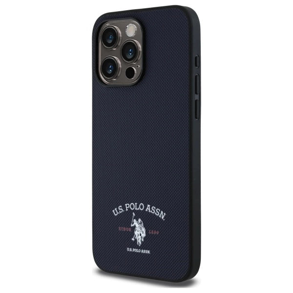 US Polo USHCP15XPARV iPhone 15 Pro Max 6.7" Navy Printed DH Logo_1