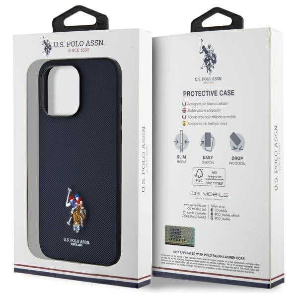 US Polo USHCP15XPEMV iPhone 15 Pro Max 6.7" Navy Embroidered DH Color_7