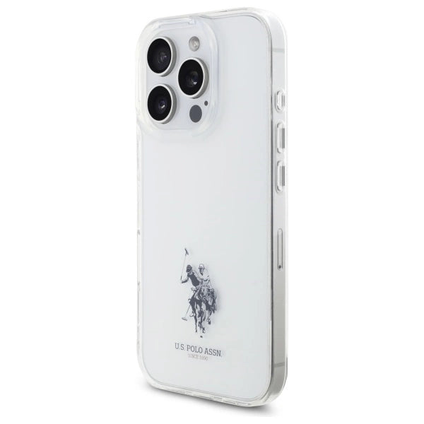 US Polo USHCP15XUSMT iPhone 15 Pro Max 6.7" Clear/Transparent IML Printed Double Horse Logo_1