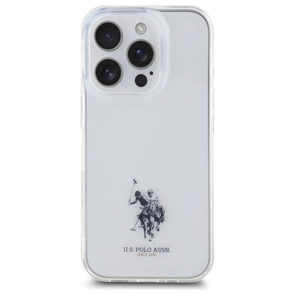 US Polo USHCP15XUSMT iPhone 15 Pro Max 6.7" Clear/Transparent IML Printed Double Horse Logo_2