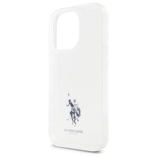 US Polo USHCP15XUSMT iPhone 15 Pro Max 6.7" Clear/Transparent IML Printed Double Horse Logo_4