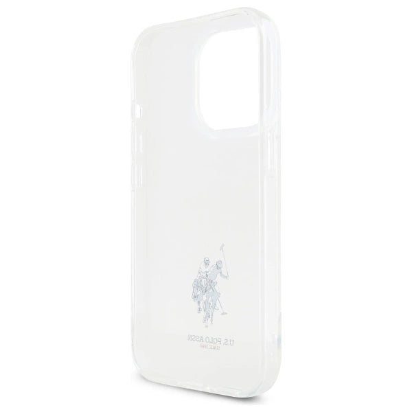 US Polo USHCP15XUSMT iPhone 15 Pro Max 6.7" Clear/Transparent IML Printed Double Horse Logo_5