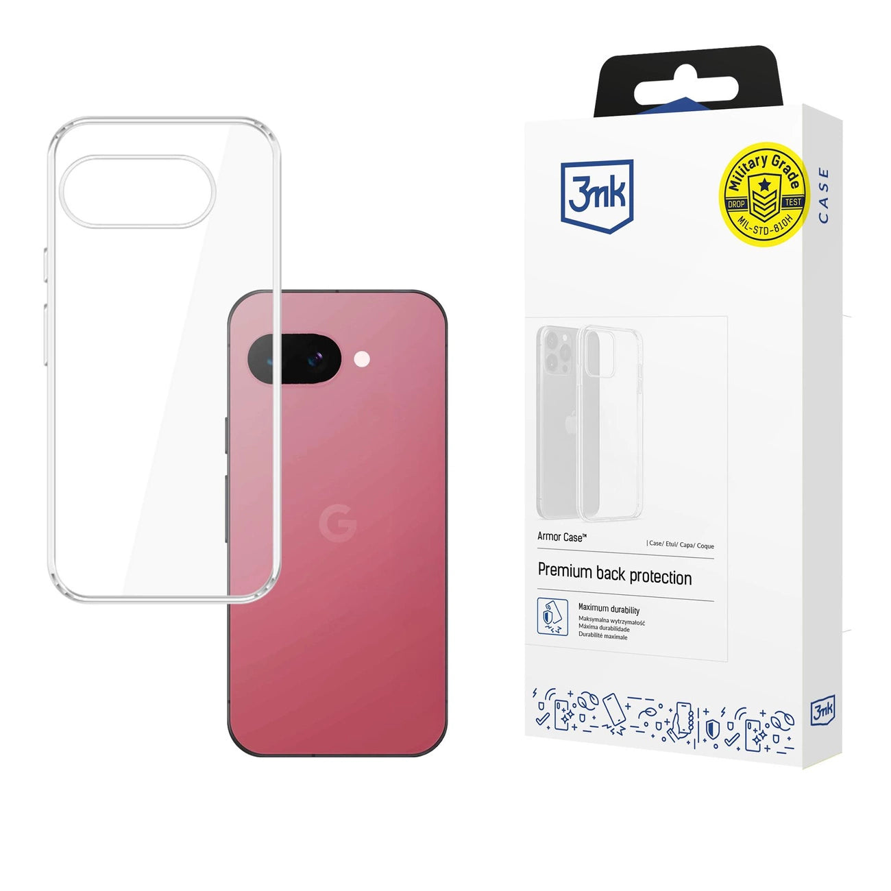 3mk Armor Case for Google Pixel 9A - Transparent_0