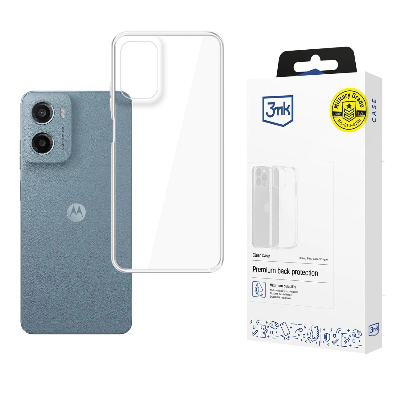 3mk Clear Case for Motorola Moto G05 / E15 G4 - transparent_0