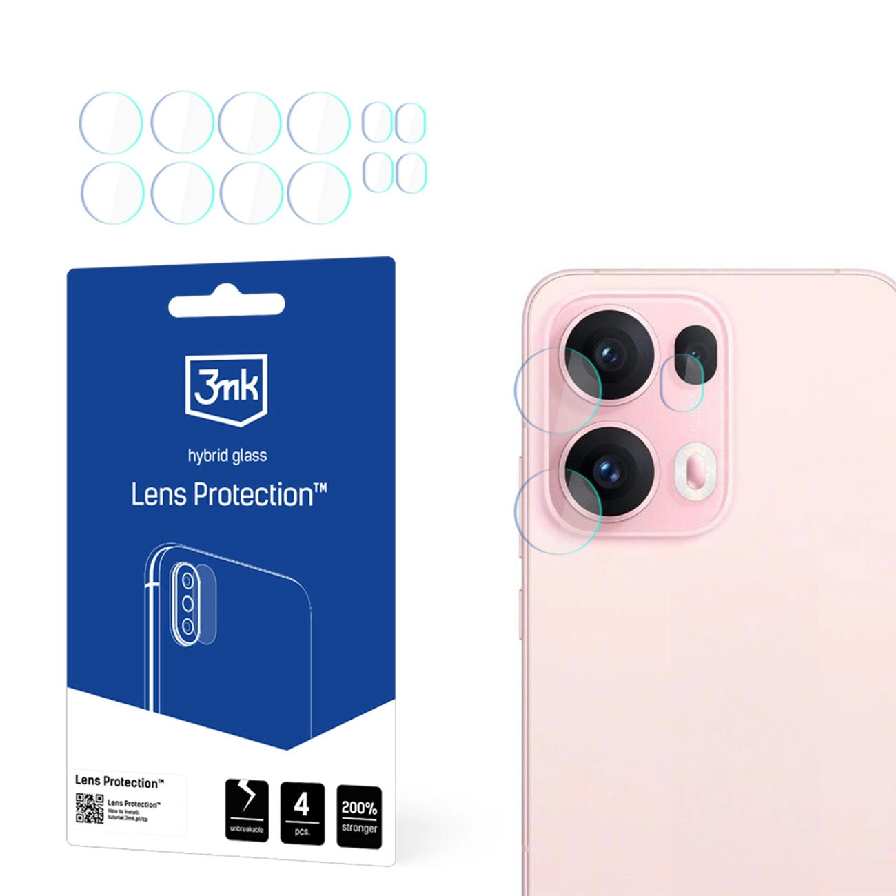3mk Lens Protection Camera Glass for Oppo Reno 13 Pro_0