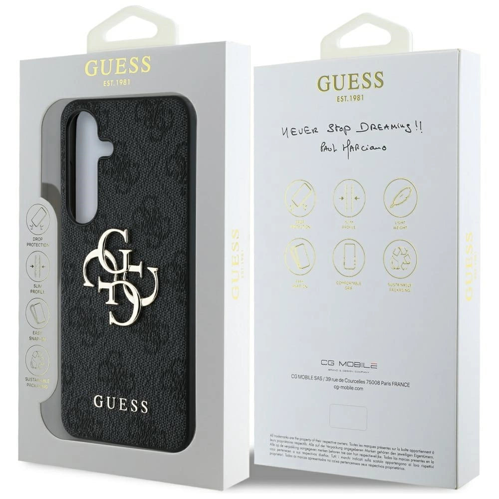 Guess Big 4G Logo Classic Logo Case for Samsung Galaxy S25 Plus Black_7