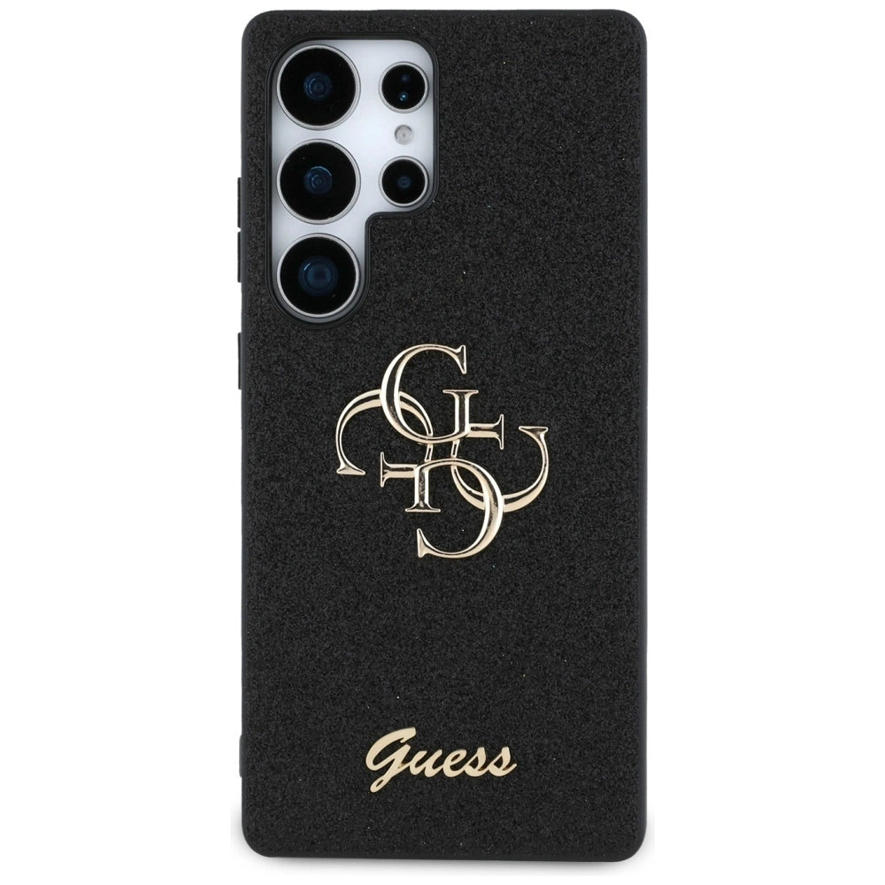 Guess Fixed Glitter Big 4G Metal Logo case for Samsung Galaxy S25 Ultra black_2