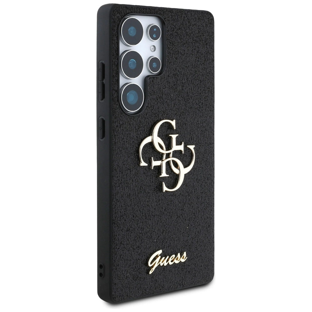 Guess Fixed Glitter Big 4G Metal Logo case for Samsung Galaxy S25 Ultra black_3