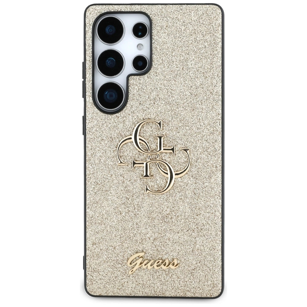 Guess Fixed Glitter Big 4G Metal Logo case for Samsung Galaxy S25 Ultra gold_2