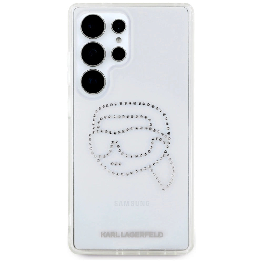 Case Karl Lagerfeld Rhinestones Karl Head Logo Samsung Galaxy S25 Ultra transparent_2