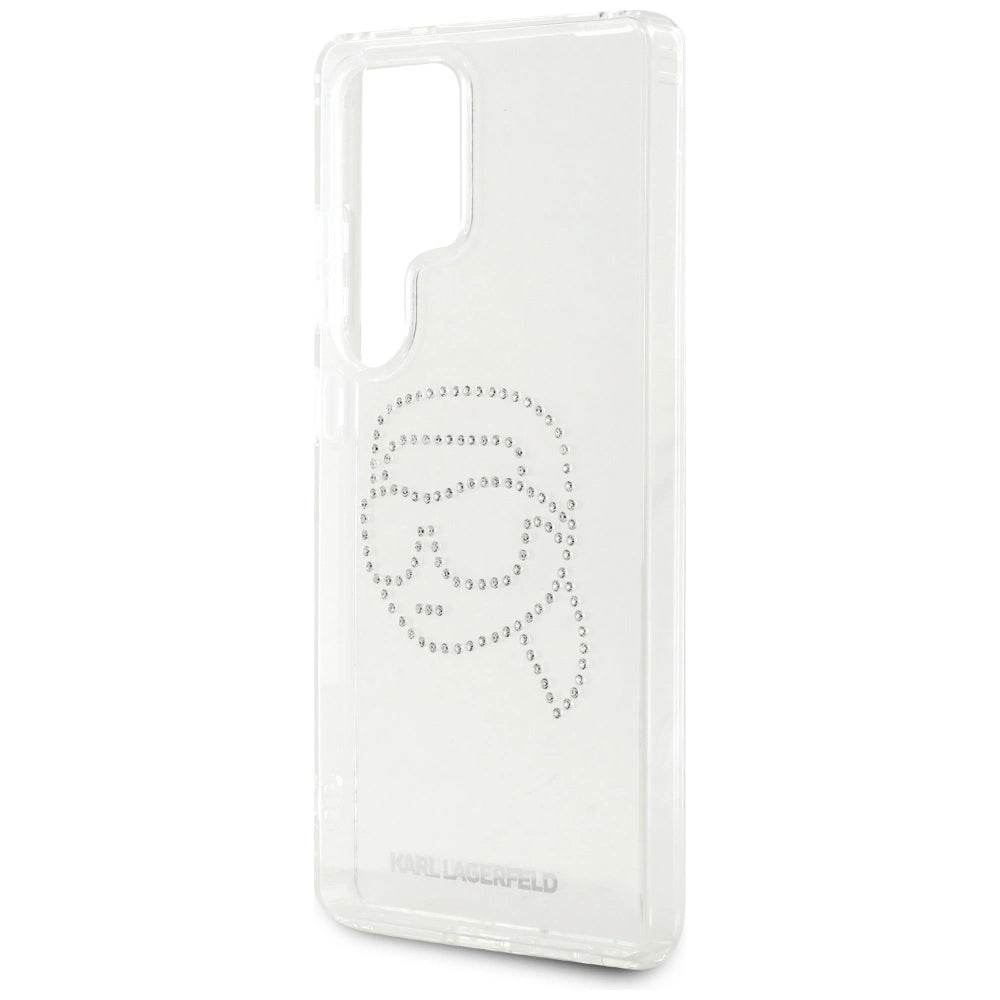 Case Karl Lagerfeld Rhinestones Karl Head Logo Samsung Galaxy S25 Ultra transparent_5