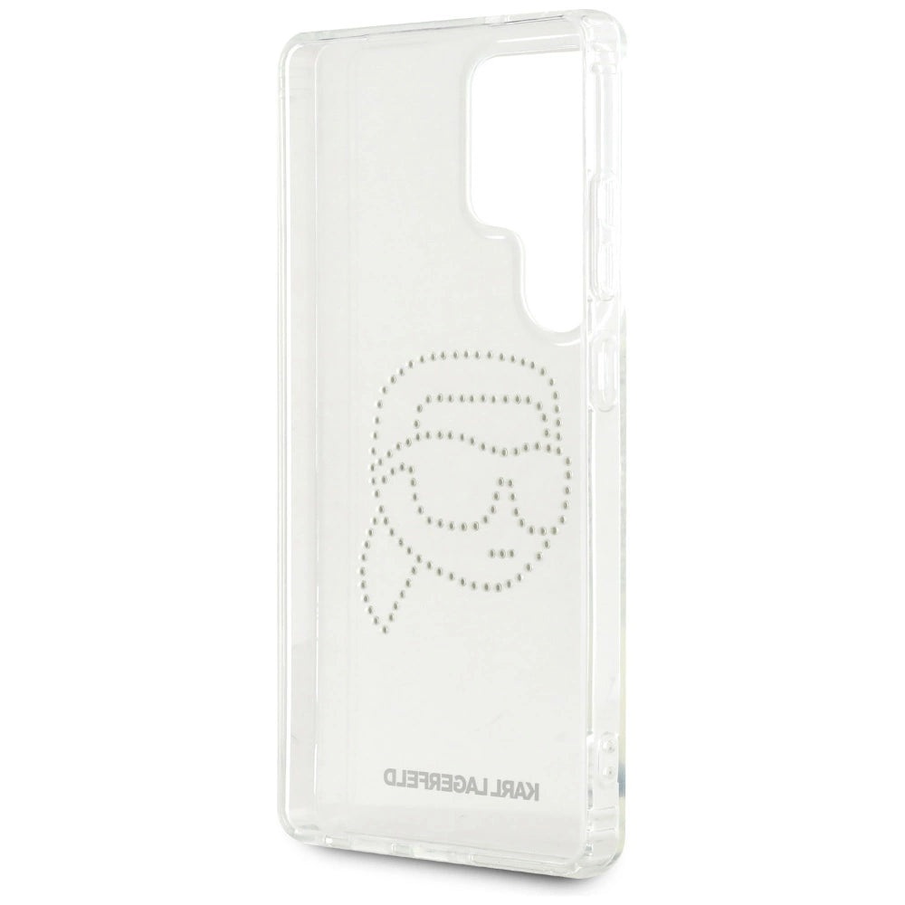 Case Karl Lagerfeld Rhinestones Karl Head Logo Samsung Galaxy S25 Ultra transparent_6