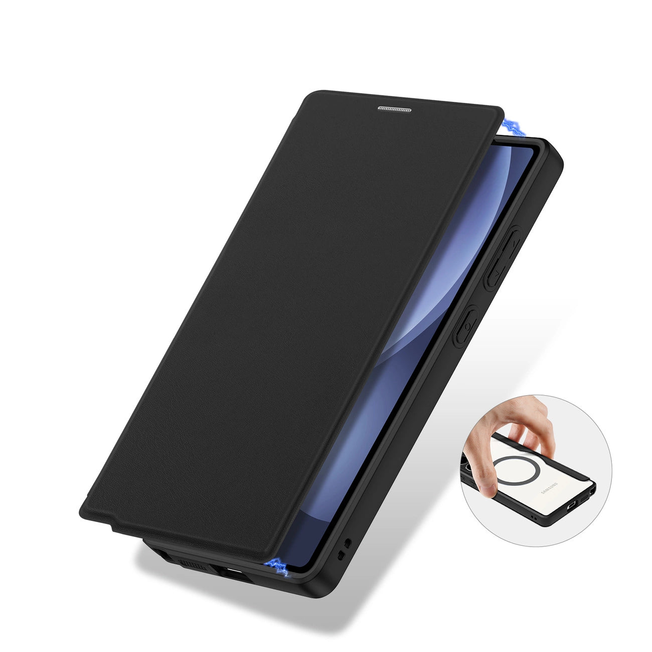 Dux Ducis Skin X Pro Case for Samsung Galaxy S25 Ultra with MagSafe and Wallet - Black_6