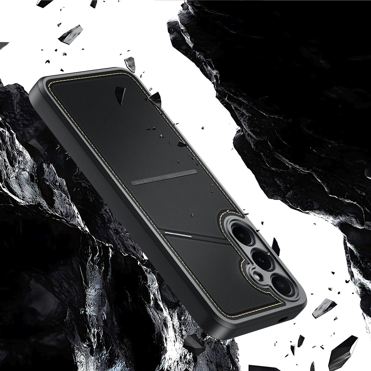 Dux Ducis Rafi II Case for Samsung Galaxy S25 with Stand and Wallet - Black_8
