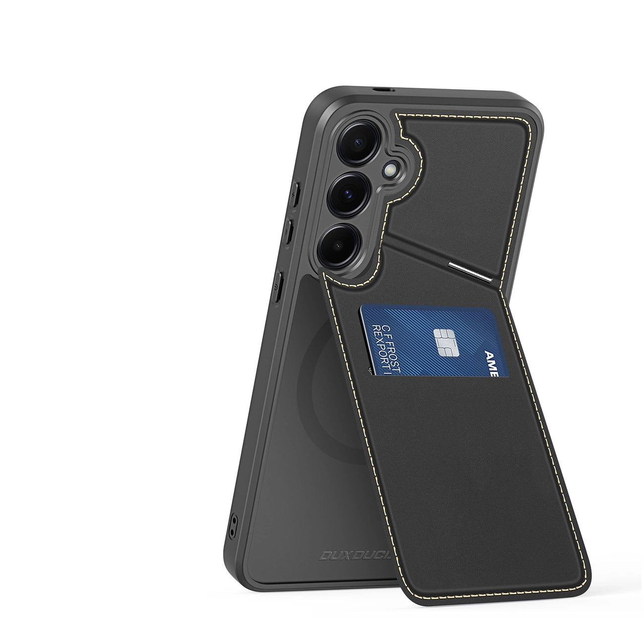 Dux Ducis Rafi II Case for Samsung Galaxy S25 with Stand and Wallet - Black_15