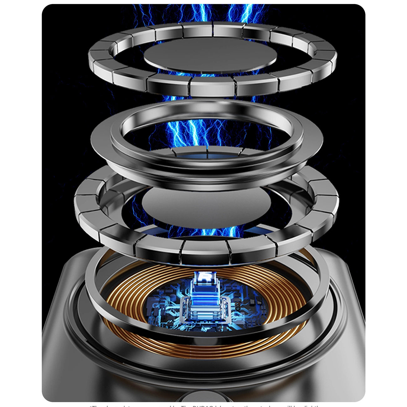 Dudao K29 10000mAh PD 20W MagSafe Powerbank with Metal Case, Stand and Built-in USB-C/ Lightning Cables - Silver_7