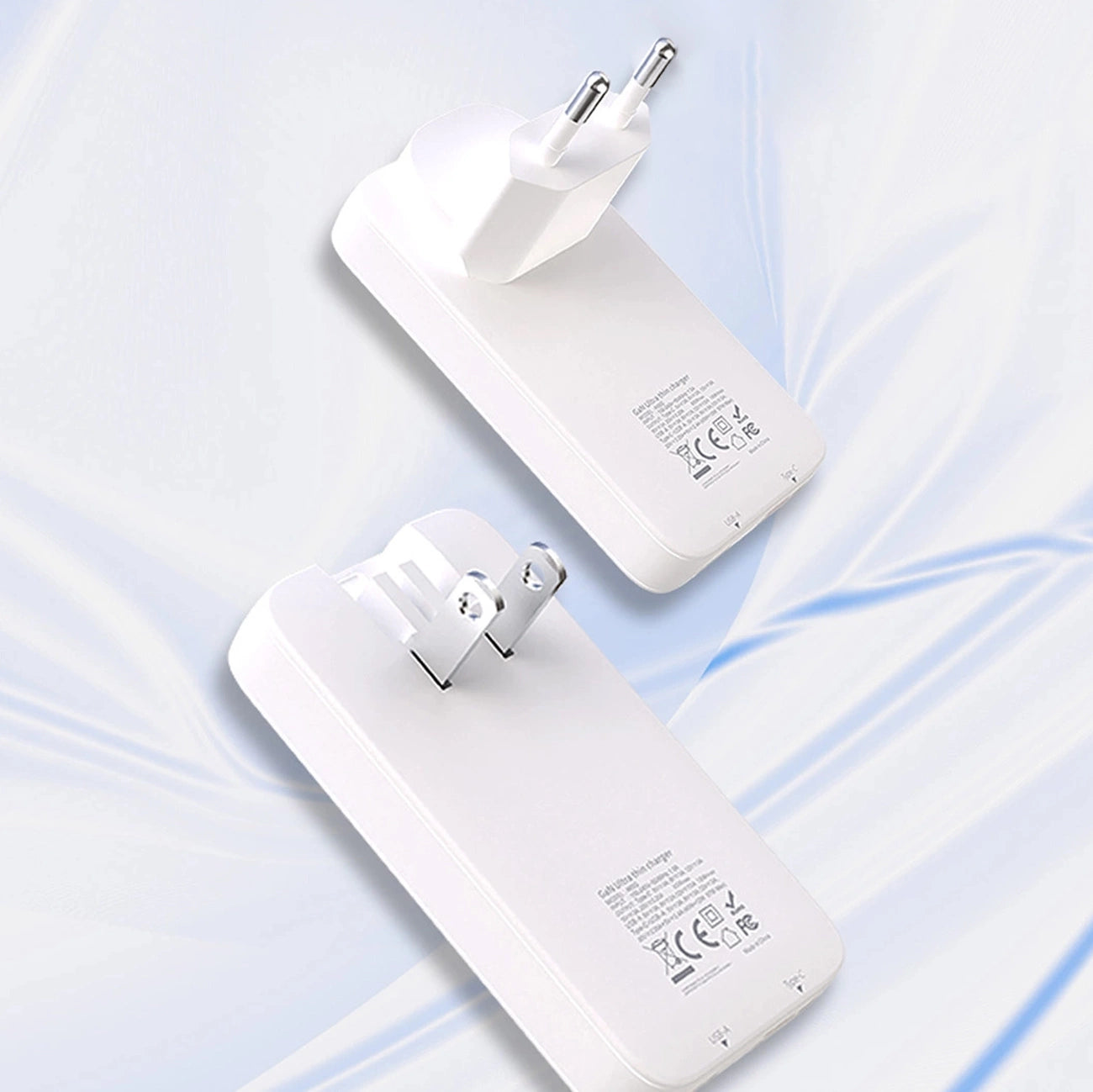 GaN Dudao A65Q 65W USB-A / USB-C PD Ultra-Thin Travel Wall Charger EU / US - White_7