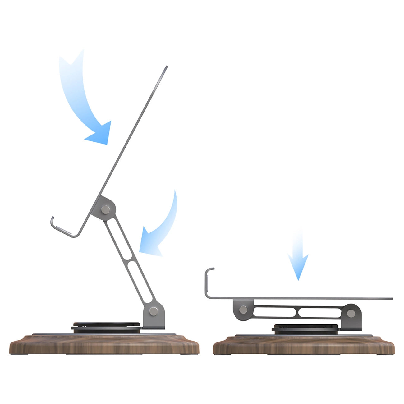 Dudao F17M 360° metal phone stand - gray_2