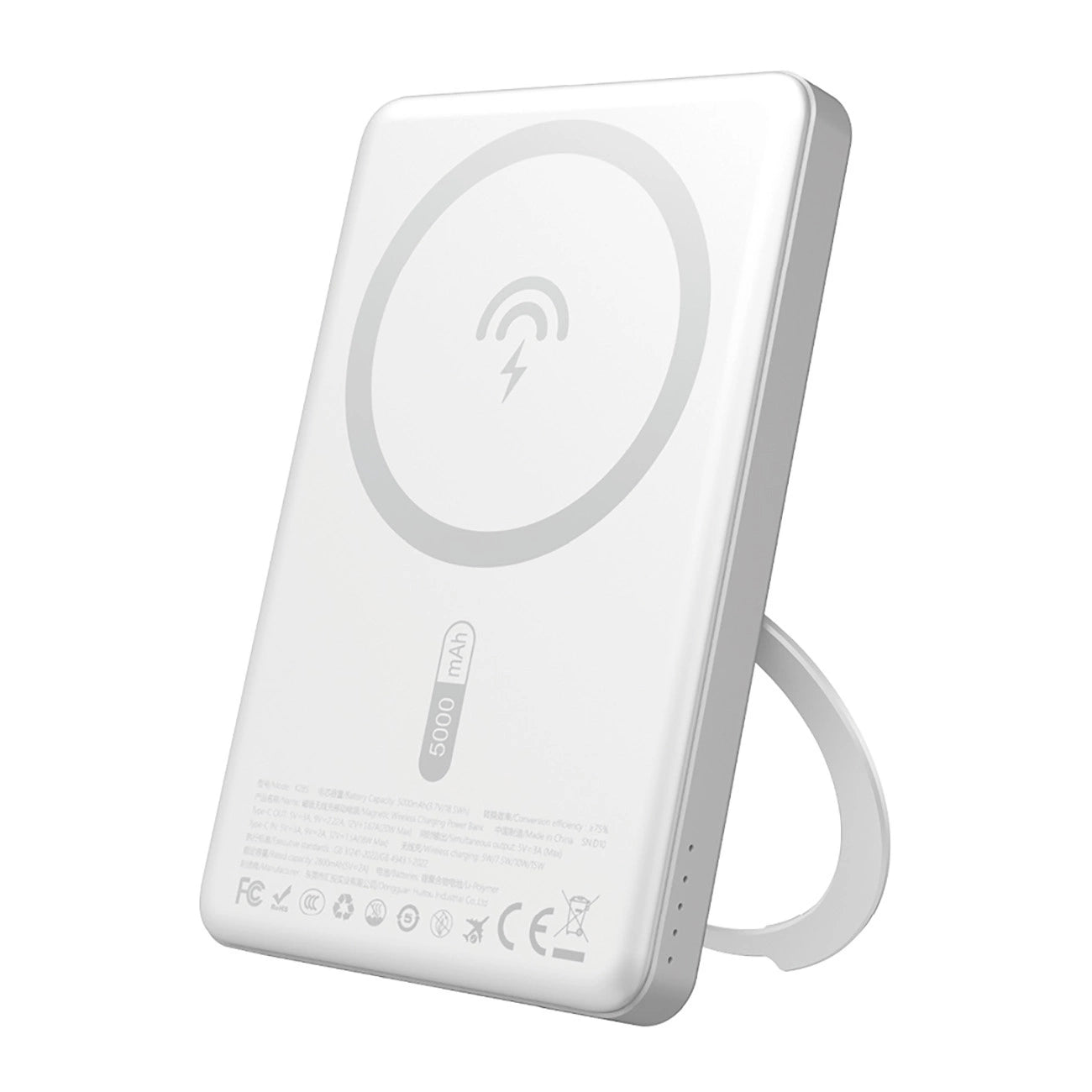 Dudao K28S 20W PD 5000mAh Powerbank with MagSafe and Stand - Silver_0