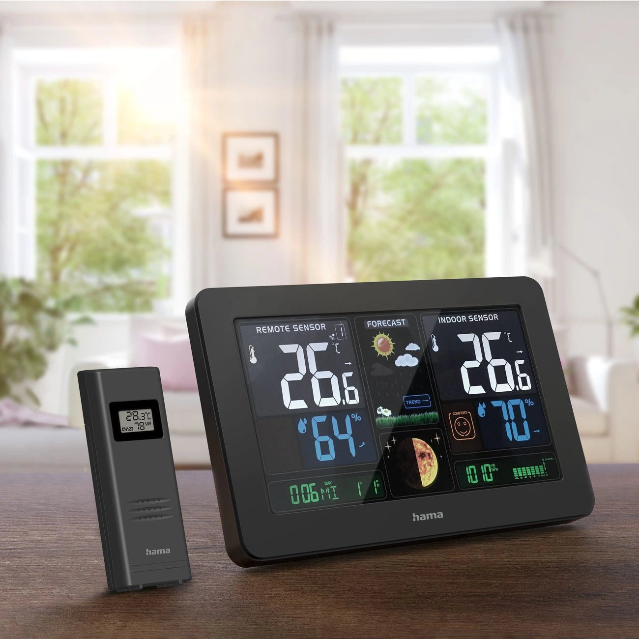 Hama Premium Weather Station with USB - Black_10