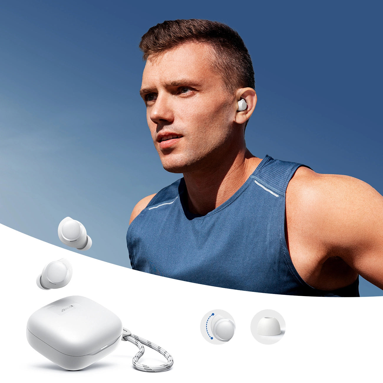 Joyroom Jdots JR-DB3 TWS Wireless Headphones - White_6