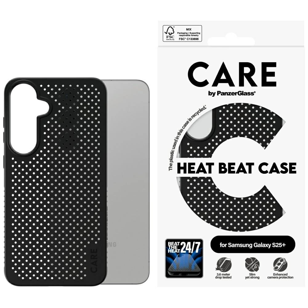 CARE by PanzerGlass Feature Heat Beat Case for Samsung Galaxy S25+ - Black_0